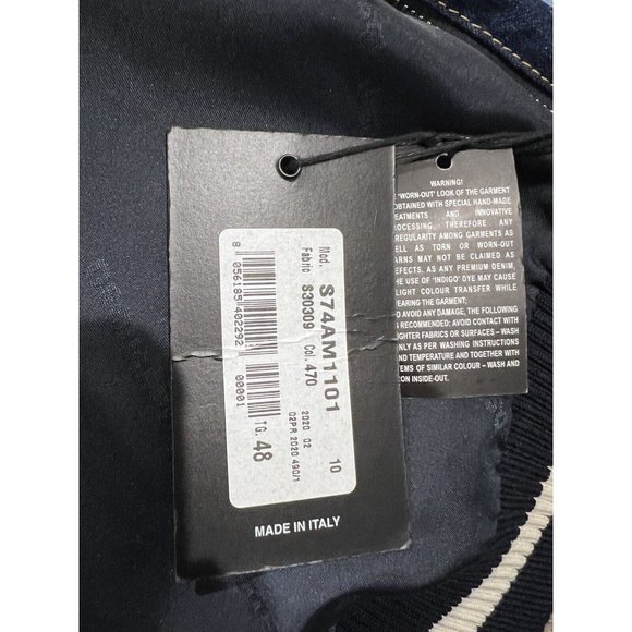 DSQUARED2 Mens Denim Jacket - Blue - IT 48/UK 38/FR 44/US 38 NWT S74AM1101S30309 - Picture 14 of 16